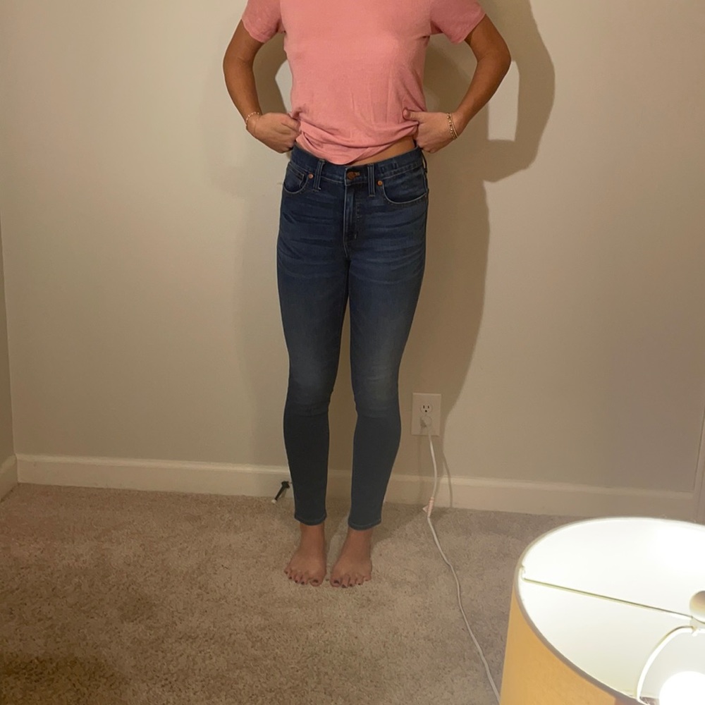 Madewell skinny jeans 9 inch inseam